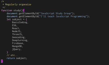 JavaScript Study Session