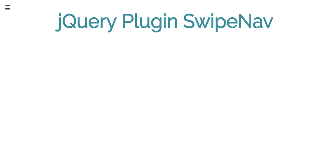 jQuery Swipe Nav