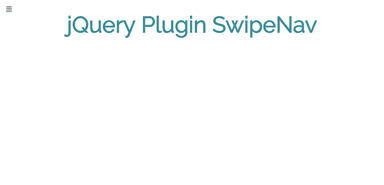 jQuery Swipe Nav